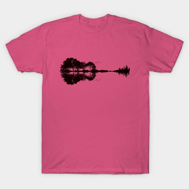 Guitar Landscape T-Shirt by DVL